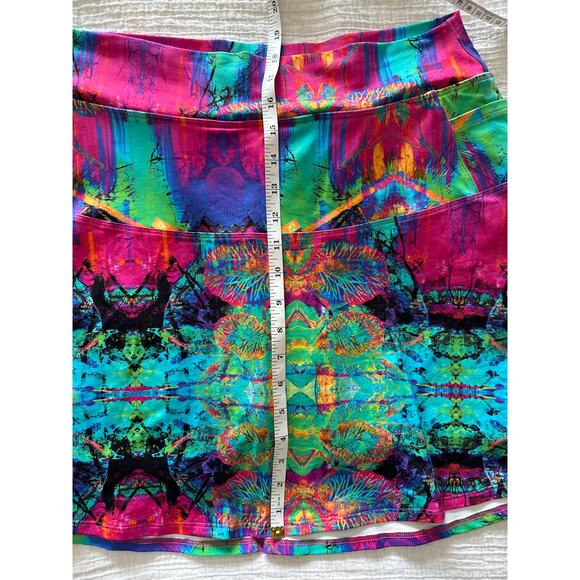 Dona Jo Colorful Tennis Skirt Size 3 (16-20) - Picture 5 of 9